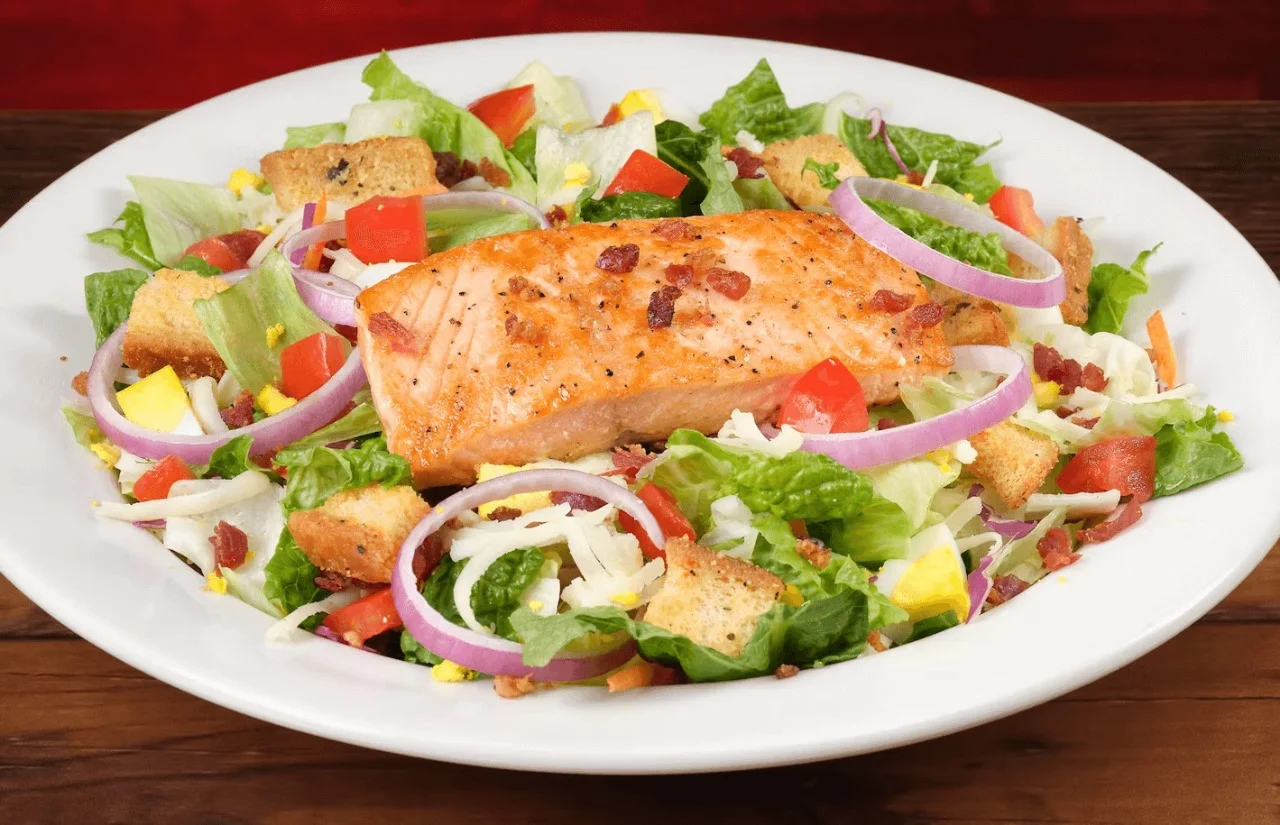 Our Menu 68 Grilled Salmon Salad